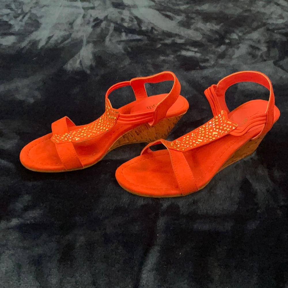 Coral 2 inch high heels in perfect state only used once :)